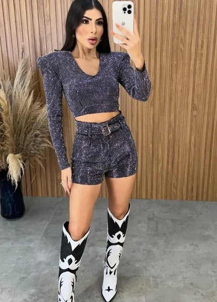 Short Super Luxo New  Preto