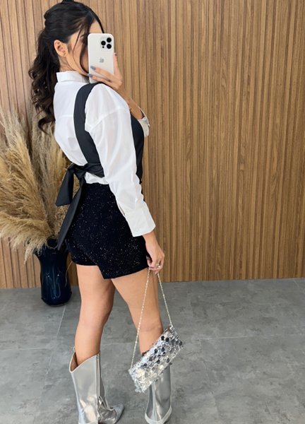 Short Super Luxo - Preto