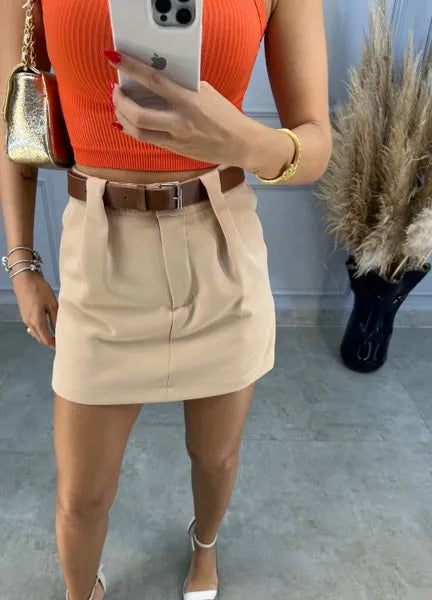 Short/Saia Berlim Alfaiataria - Areia