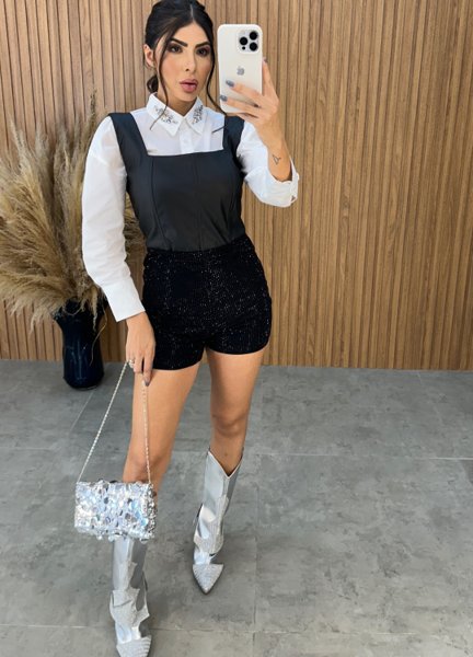 Short Super Luxo - Preto