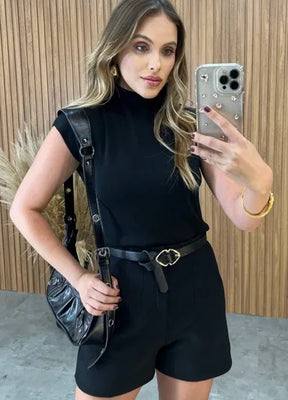 Short Roma Luxo - Preto