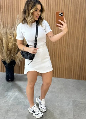 Short/Saia Moderna Alfaiataria - Off